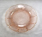 JEANETTE CHERRY BLOSSOM Pink Salad Bread Plate 6" 1930-1939 EX+
