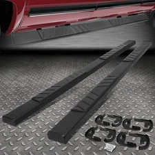 FOR 04-14 FORD F150 SUPERCREW CAB 5"COATED FLAT SIDE STEP NERF BAR RUNNING BOARD