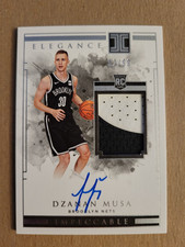 2018-19 Panini Impeccable Elegance 52/99 Dzanan Musa RC Patch Auto RPA