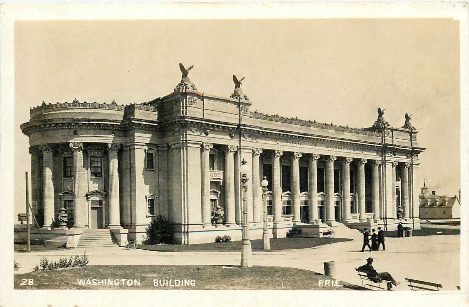 1913 San Francisco California PPIE Expo Washington Bldg RPPC Postcard 25-10317