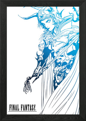 Final Fantasy I Framed Wall Art Poster Canvas Print Picture