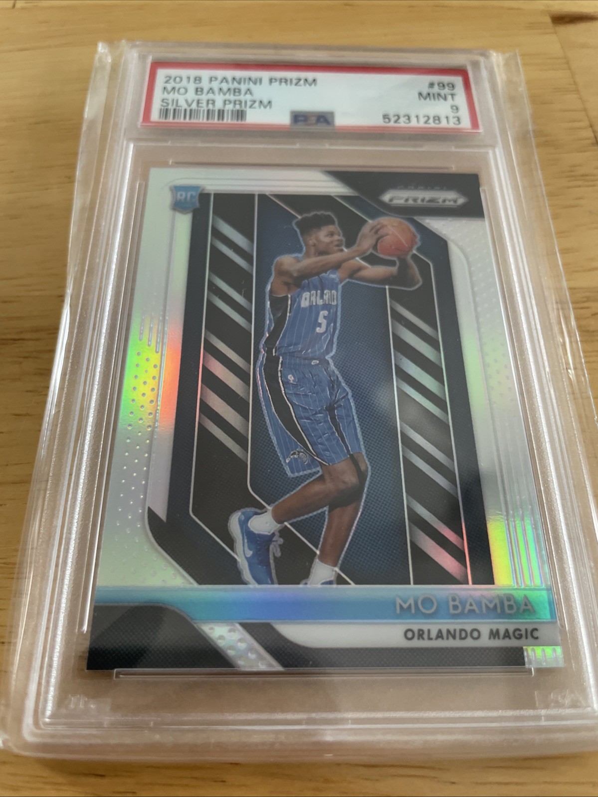 2018-19 Panini Prizm Mo Bamba #99 Silver Prizm (RC) PSA 9
