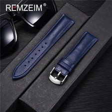 14mm 16mm 18mm 20mm 22mm Leather Watch Strap Men Real Watch Band