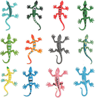 24 Pcs Mini Lizard Figures, Plastic Assorted Small Gecko Fake Realistic Lizard T