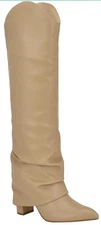 Nine West Women's Lindey3 Knee High Boot 7.5 Light Natural 110