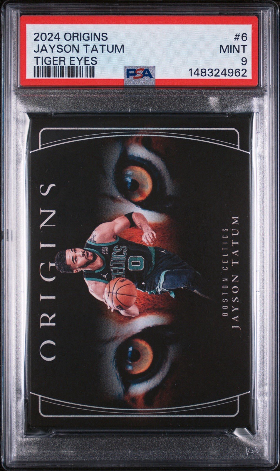 2024 Panini Origins Tiger Eyes Jayson Tatum #6 PSA 9