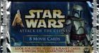 2002 Topps Star Wars Attack of the Clones Trading Card Pack