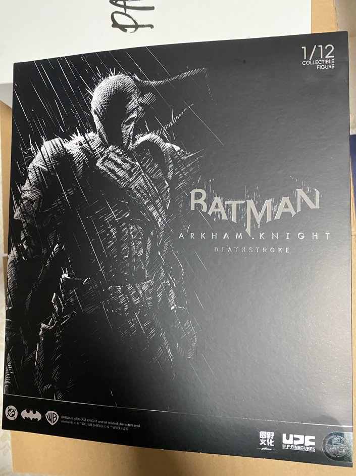 IN Stock！LPZZ DC Batman Arkham Knight 1/12 Deathstroke Action