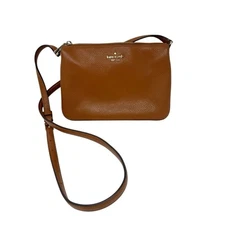 Kate Spade crossbody/shoulder Brown Nubuck Leather Handbag 