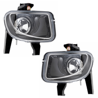 Nebelscheinwerfer Set FüR Fiat Grande Punto 199 2005- NSW H1 Schwarz Fog