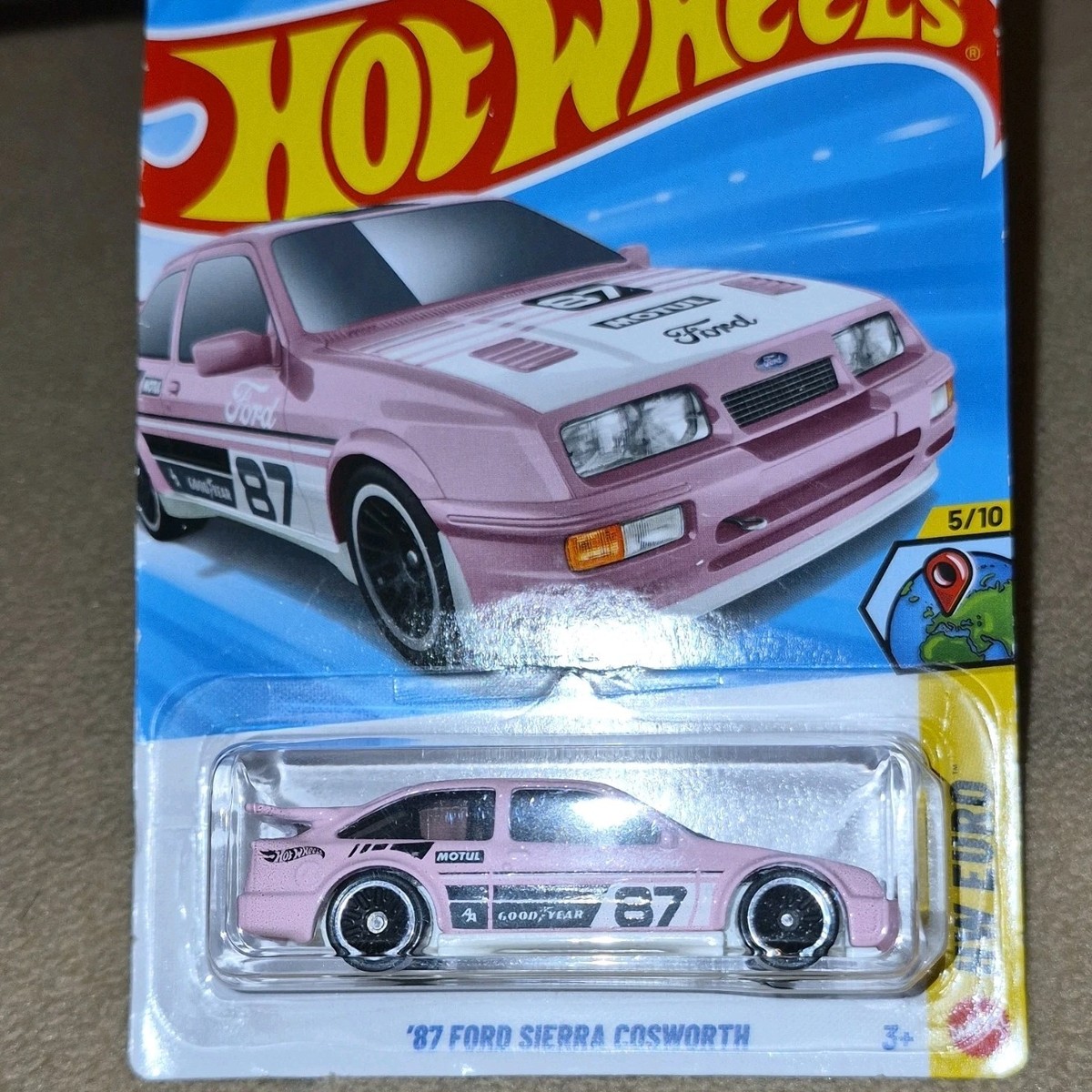 Hot Wheels '87 Ford Sierra Cosworth HW Euro 1:64 Pink Diecast | eBay