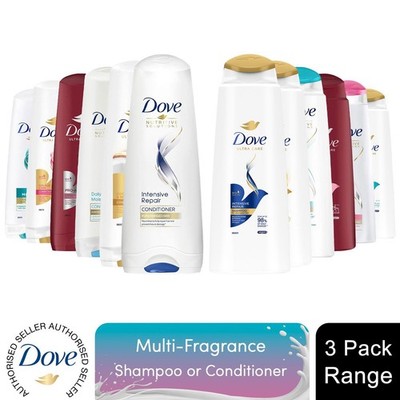 Dove Nutritive Solutions Intensive Repair Shampoo oder Conditioner, 3er Pack