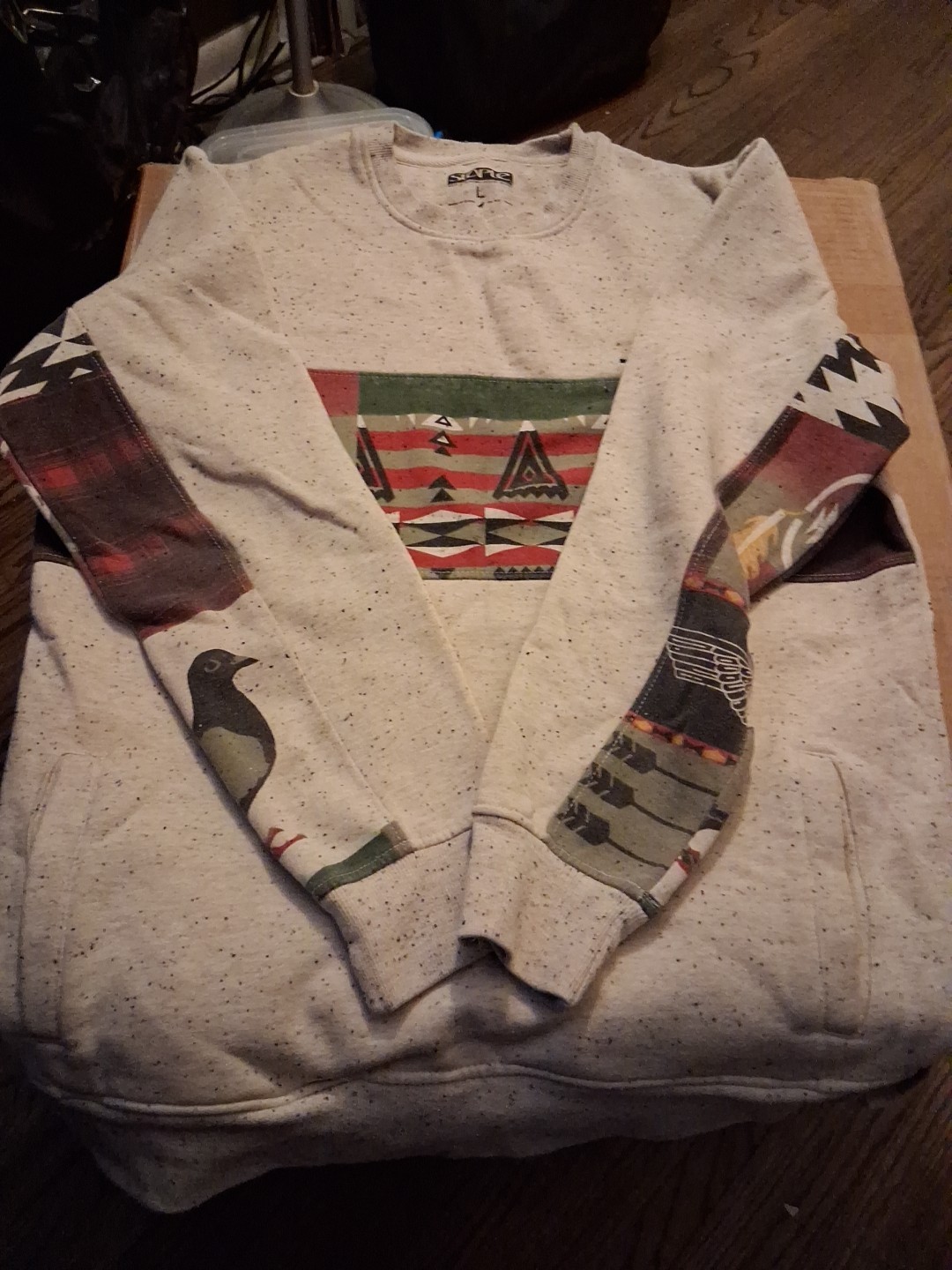 Staple Patchwork Crew Neck Sweatshirt - image 8