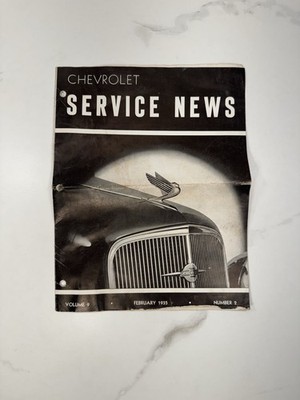 1935 Chevrolet Service News Dealer Manual Feb Vol 9 No 2 Repair Technical Bullet