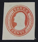 CKStamps: US Cut Square Stamps Collection Scott#U9 Unused H NG