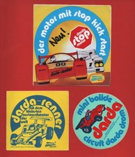 🏎️ DARDA MOTOR - AUTO MAQUETTE MODELISME JOUET - LOT 3 AUTOCOLLANTS VINTAGE 🏎️