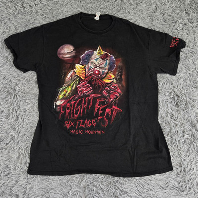 Delta Pro Weight 2017 Six Flags Fright Fest Magic Mountain L S/S Black T-Shirt