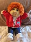 Vintage Cabbage Patch Kids Doll HM 2 Boy Red Hair Blue Eyes