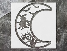 Halloween Witch Wall Art Stencil for Spooky Seasonal Decor - StencilAir