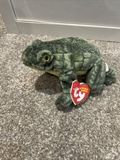 Ty Beanie Babies Ponder Frog. Excellent Condition With Tag