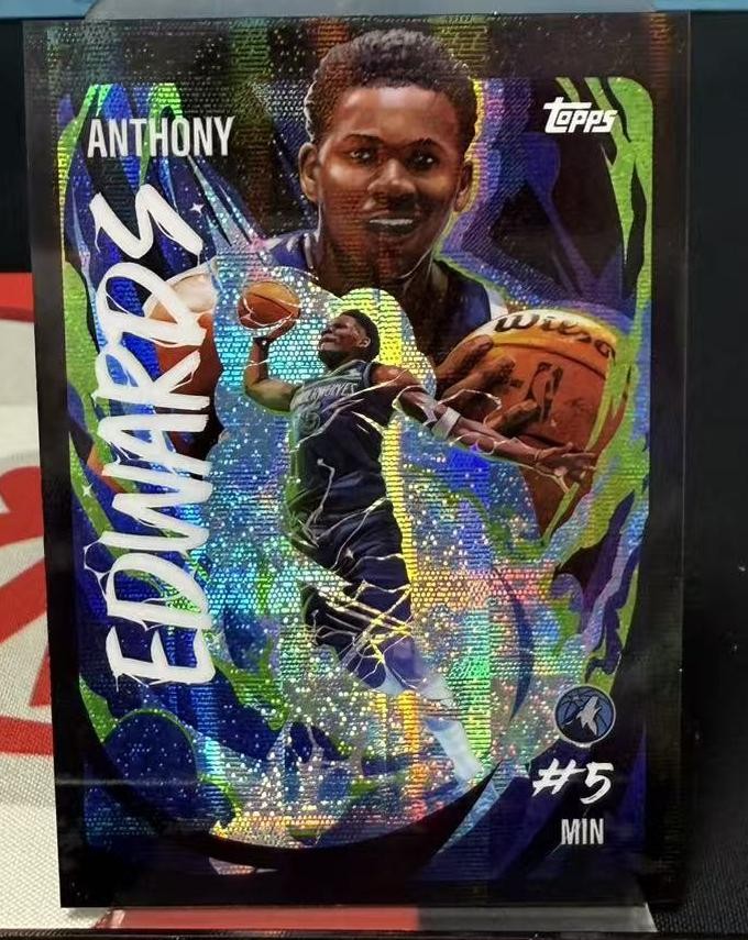 2025-26 Topps Chrome Anthony Edwards Ultra Violet All-Stars SSP