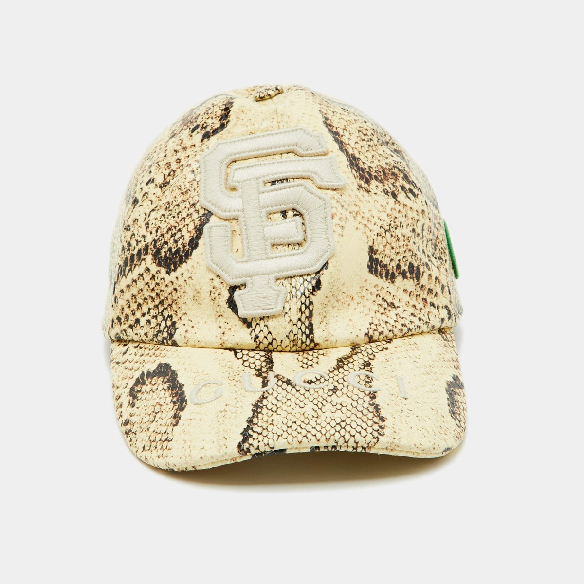 Gucci Brown & Blue Cap with Snake Embroidery Gucci Snake Hat - Etsy main image 2