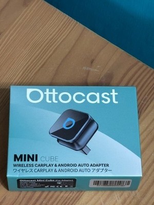 NIB OTTOCAST MINI CUBE WIRELESS CARPLAY & ANDROID AUTO ADAPTER  BLK SEALED #CP88