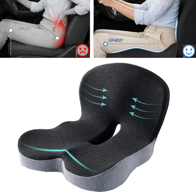 Truck Driver Seat Cushion Memory Foam Ergonomic Cushion Support for Long Sitting