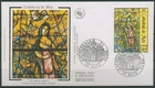 France 2002 Stained Glass Window Metz Marc Chagall 3635 FDC (X62195)