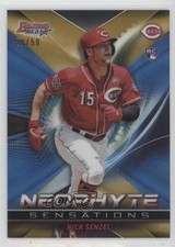 2019 Bowman's Best Neophyte Sensations Gold Refractor 29/50 Nick Senzel oh8