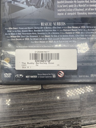 The Busby Berkeley Disc DVD Musical Numbers Waltz Jazz Broadway LN OOP {NN} - Picture 4 of 6