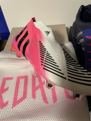 Adidas Predator Edge LZ+ FG, Us9 White/Pink/Black, (GX3904) Elite