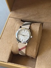Brand New Burberry BU9212 Haymarket Check Stainless Steel 26mm Women's Watch