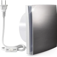 Exhaust Fan 60CFM Quiet Small Window Wall Mount Vent Extractor Fan with Switch