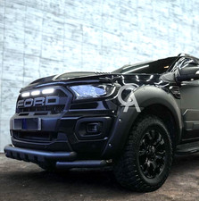 Ford Ranger T6 T7 T8 Satin Black Lower Bumper Twin Nudge Bar 12-22 UK SELLER