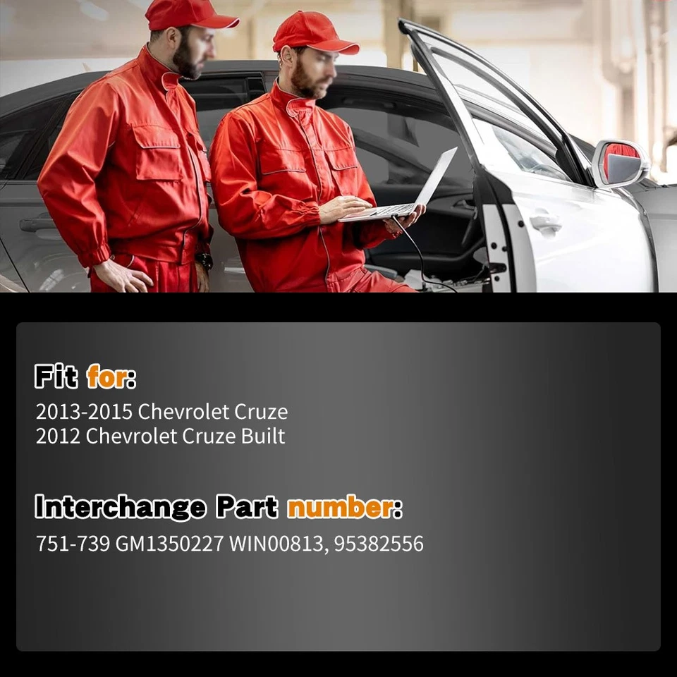 Регулятор стеклоподъемника переднего со стороны водителя с 2-контактным двигателем для Chevy Cruze 11-15 - Изображение 3 из 4