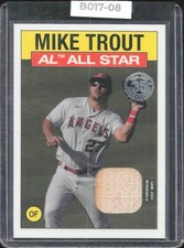 2021 Topps #86ASR-MT Mike Trout 1986 Topps All-Star Bat Relic
