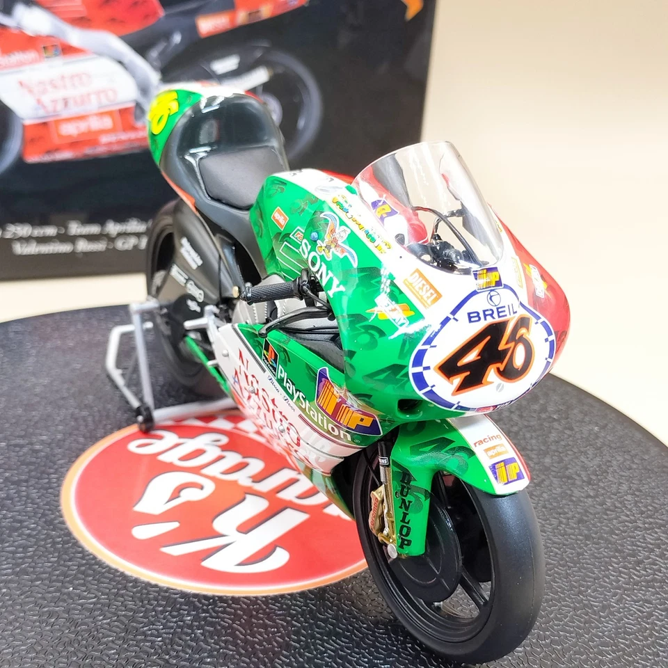 MINICHAMPS 1/12 Aprilia 250ccm Valentino Rossi #46 GP Imola 1999 122990096 - Image 4 of 4