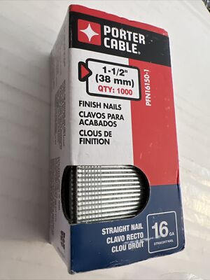 Porter Cable PFN16200-1 2 16-Gauge Finish Nails