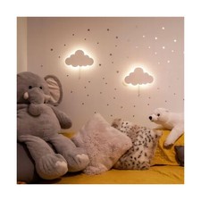 2 PACK Cloud Light - Floating Cloud Wall Lamp for Nursery  Cute Floating Clo...