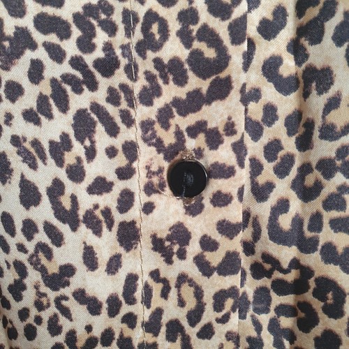 Zara Trf Collection Leopard Print Silky / Satin Shirt Size Small - Picture 4 of 11