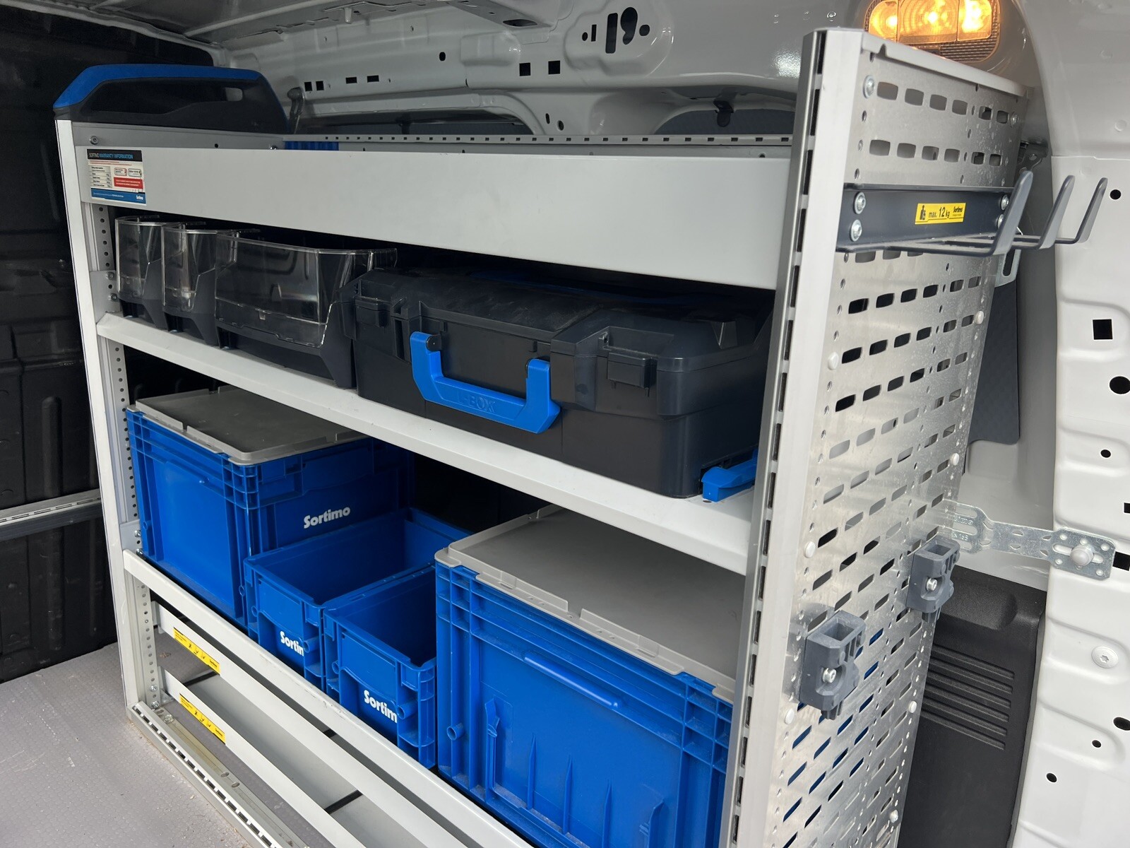 VAN RACKING SHELVING BOTT SORTIMO VAN SHELVING SHELVES BOXES