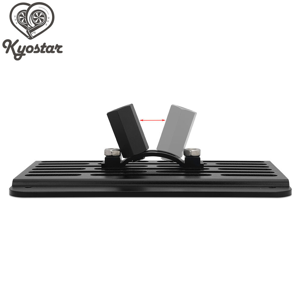 Front Bumper Tow Hook License Plate Relocator Bracket Mount For Audi