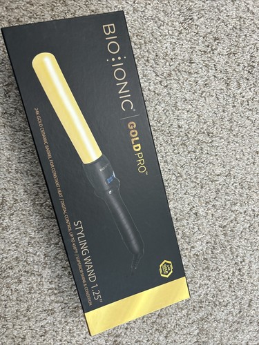 Bio Ionic Gold Pro Styling Iron Wand 1.25” Curling Ceramic - Picture 4 of 4