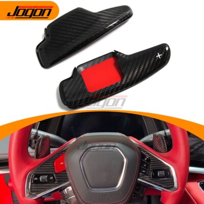 Real Carbon Paddle Shifter Extension For Corvette C8 Stingray Z51 Z06 Coupe 20+