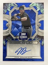 2023 Panini Elite Extra Edition Jack Brannigan RC Auto Blue Hidden Gems HG-JBR