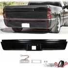 Rear Bumper Roll Pan w/LED License For 1999-2007 Chevy Silverado GMC Sierra 1500