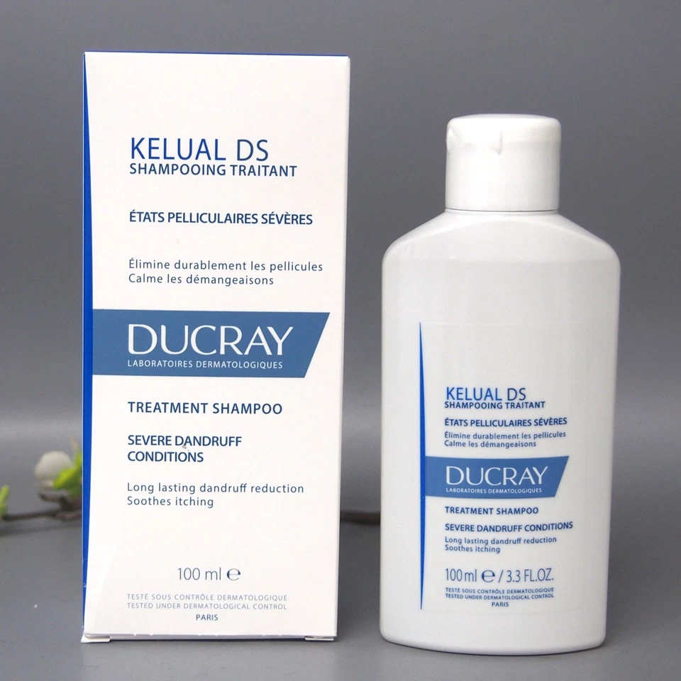 Champú anticaspa Ducray Kelual DS 3,3 oz / 100 ml CADUCIDAD 01/2028 Foto 3 de 4