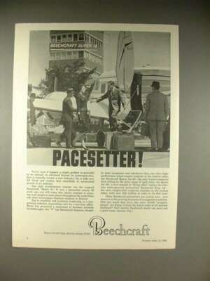 1966 Beechcraft Super 18 Plane Ad - Pacesetter