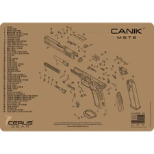 For CANIK® METE SCHEMATIC Handgun Gun Cleaning Mat Cerus Gear FDE